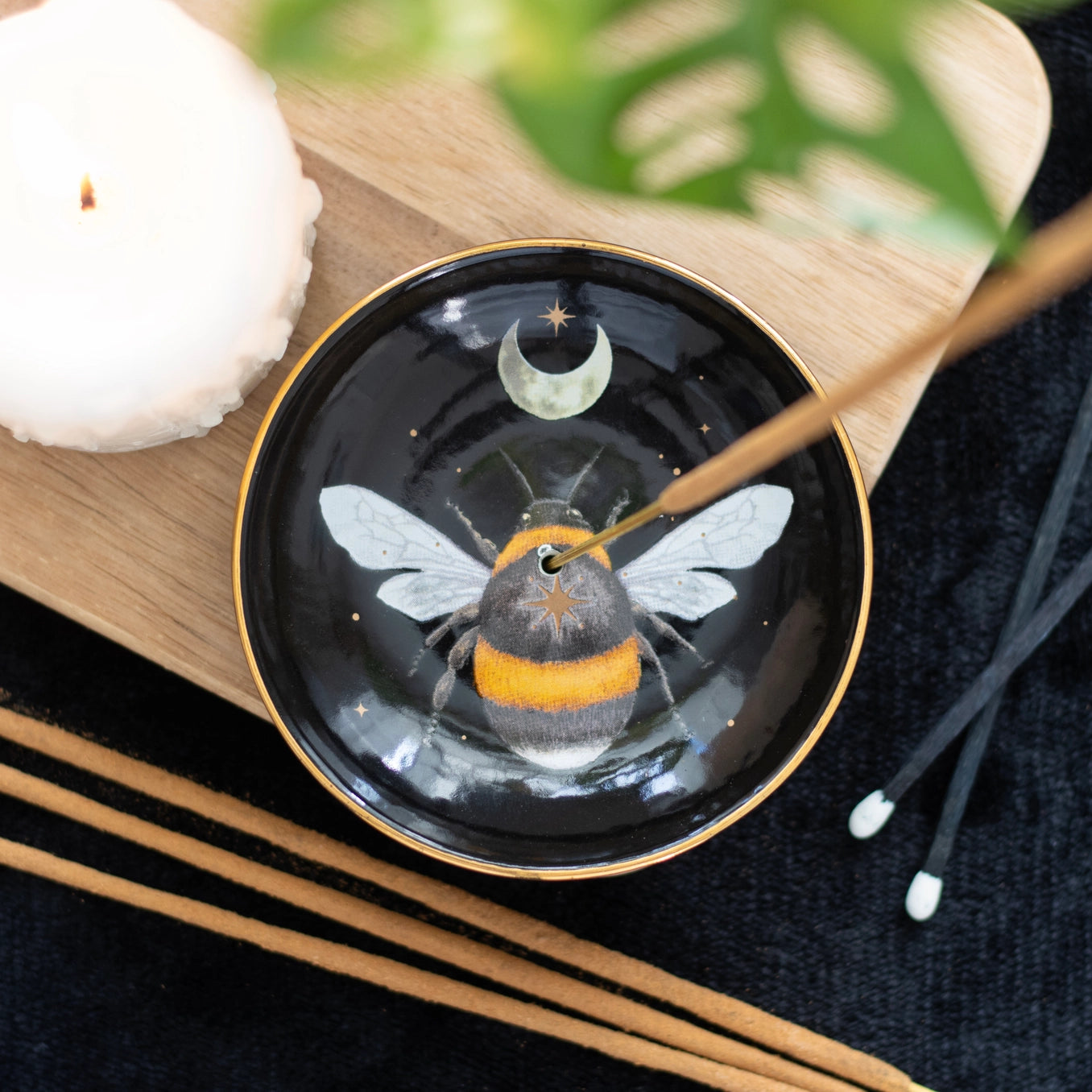Forest Bee keramische wierookhouder