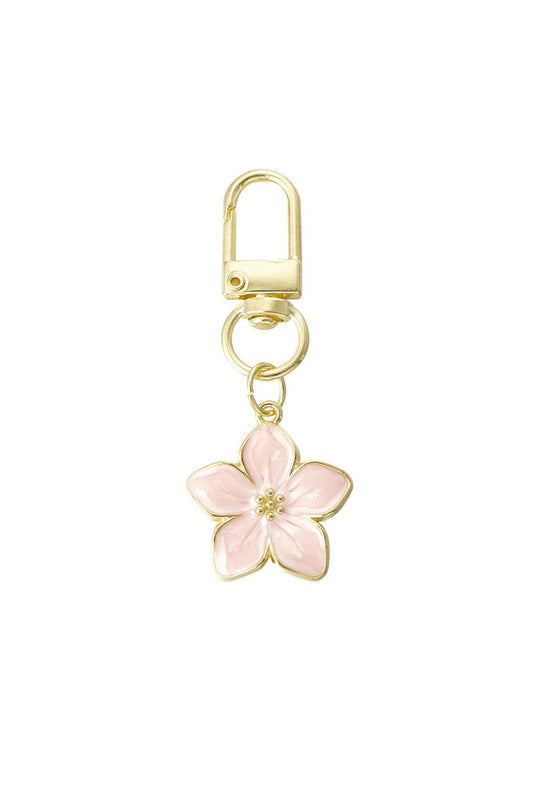 Bloesem sleutelhanger Baby roze