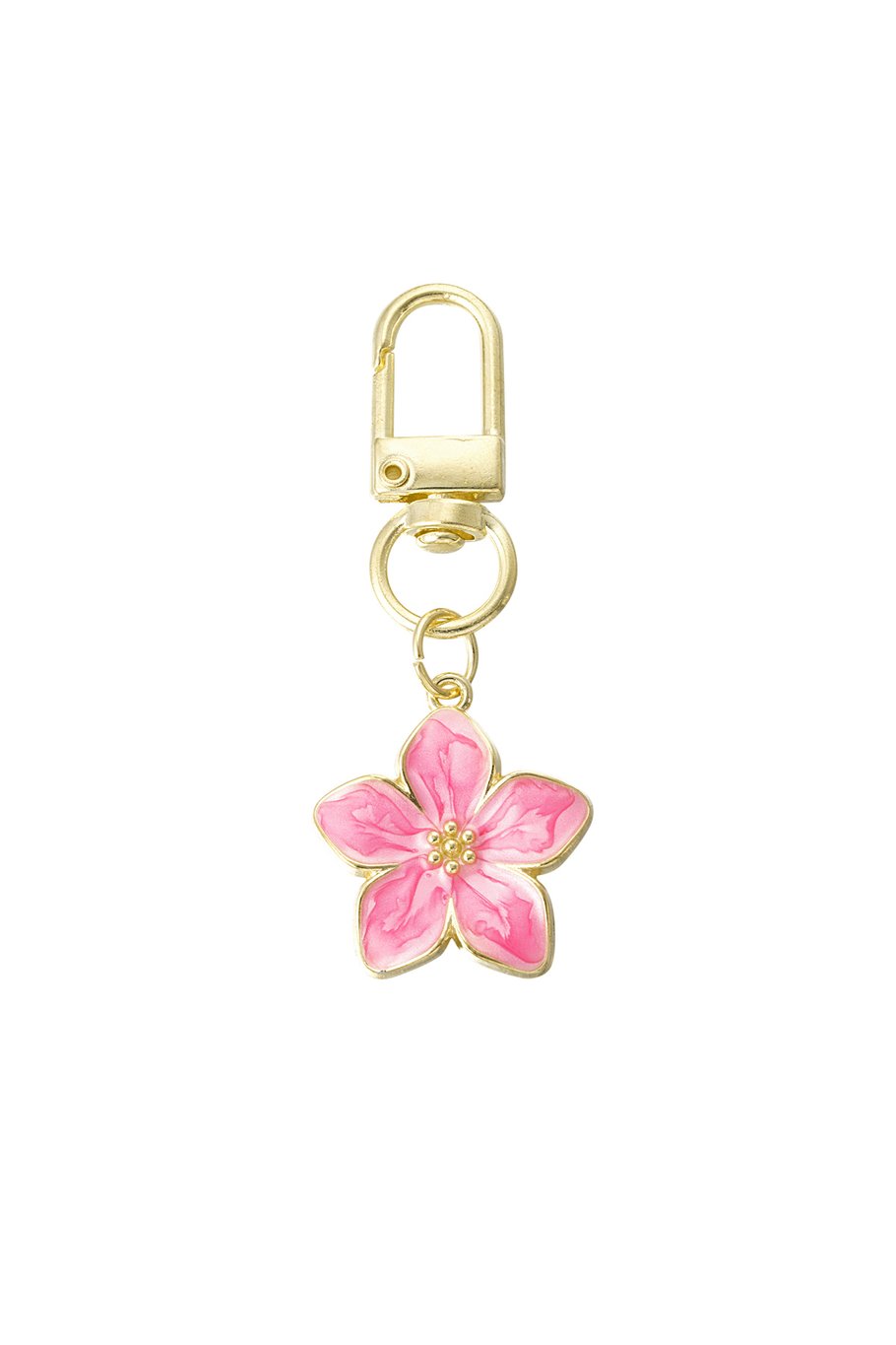 Bloesem sleutelhanger Fuchsia