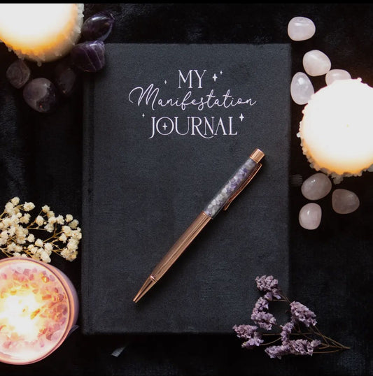 Manifestatie Journal notitieboek met Amethist pen