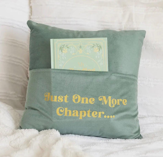 Just one more chapter... kussen met boekenvak