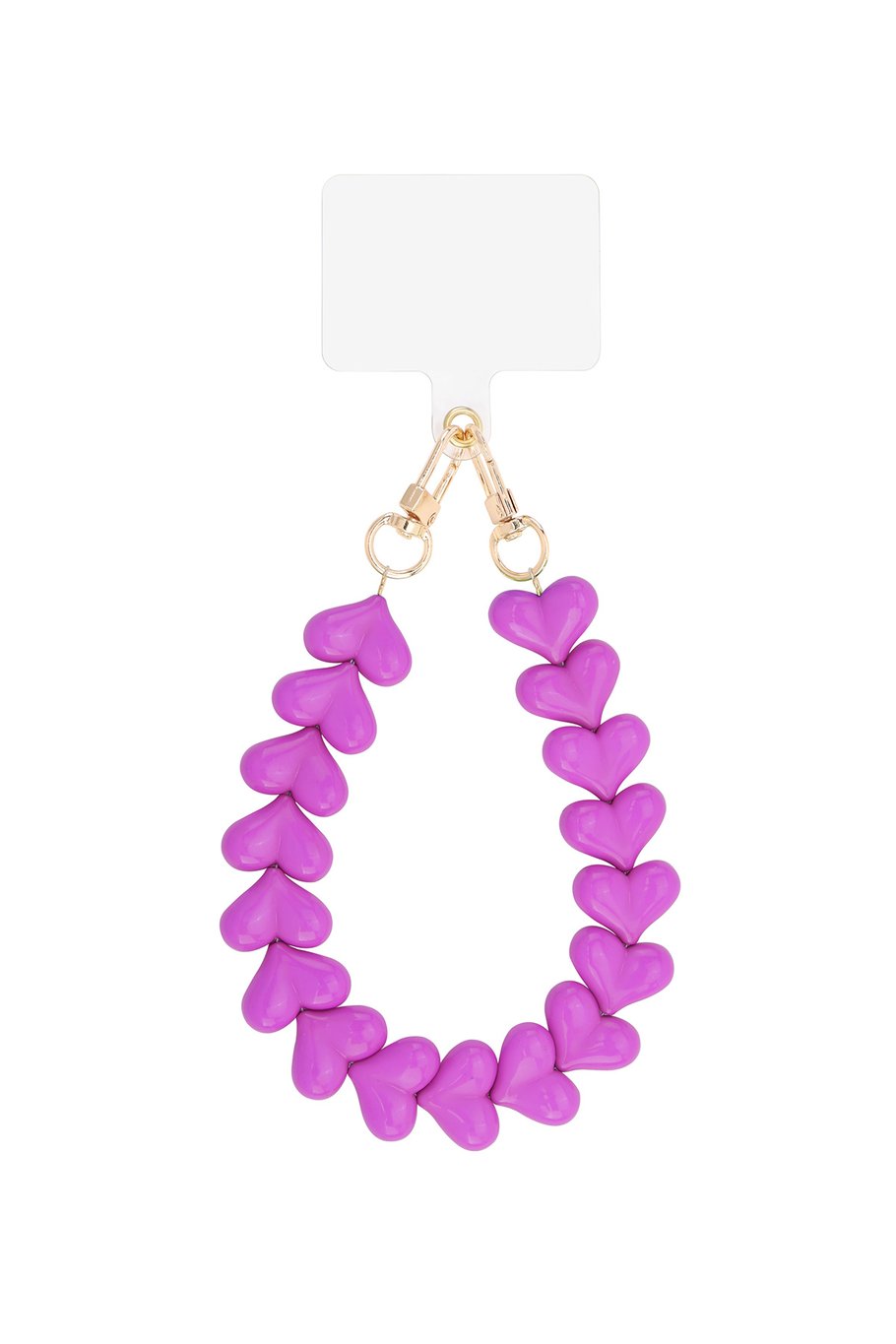Hart telefoonkoord Fuchsia