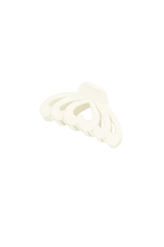 Haarclip hart Off White