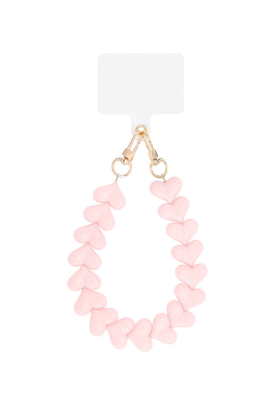 Hart telefoonkoord licht Roze